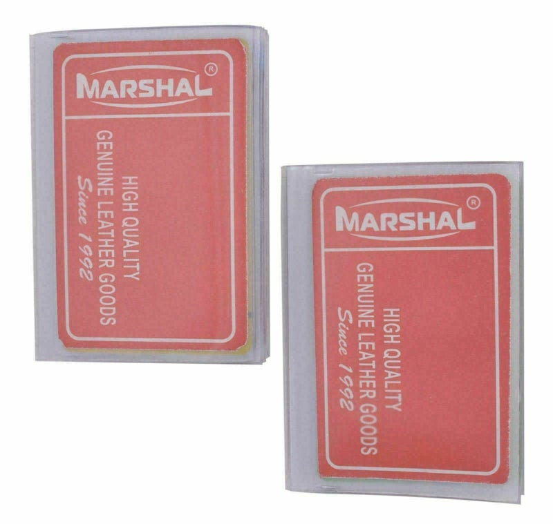 Marshal Set of 2 Heavy Duty Vinyl 6 Pages Insert for Bifold or Trifolds Wallet MADE IN USA - Image 2